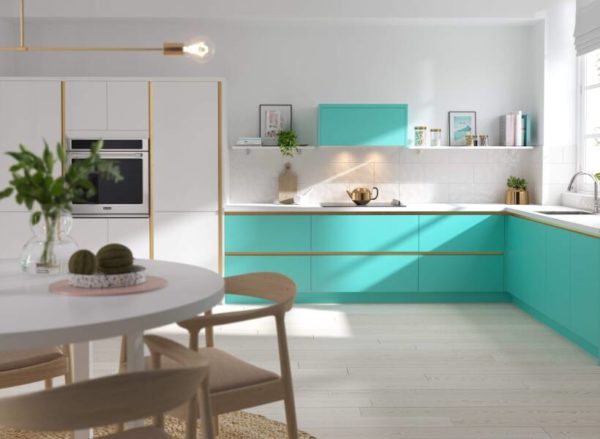 Milano Contour Juratek Spearmint Matte White Kitchen